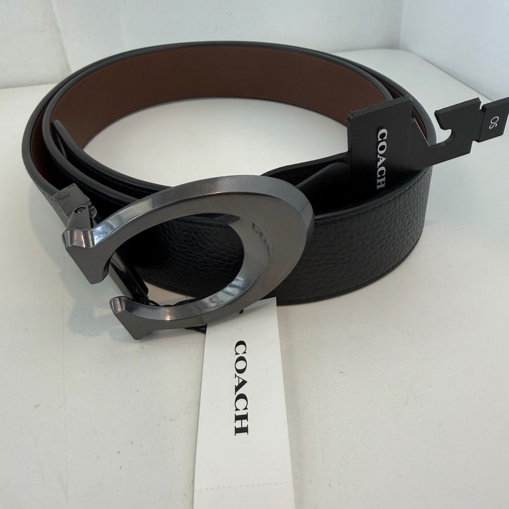 Coach Black and Brown Men's Belt